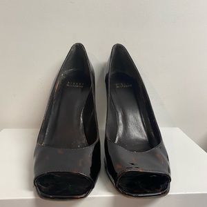 Rare and Vintage Womens Stuart Weitzman Cognac Tartaruga Heels